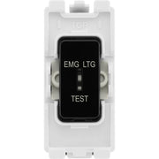 BG Electrical Grid - 2 way, single pole, printed EMG LTG TEST (EVOLVE BLACK)
