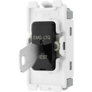 BG Electrical Grid - 2 way, single pole, printed EMG LTG TEST (EVOLVE BLACK)