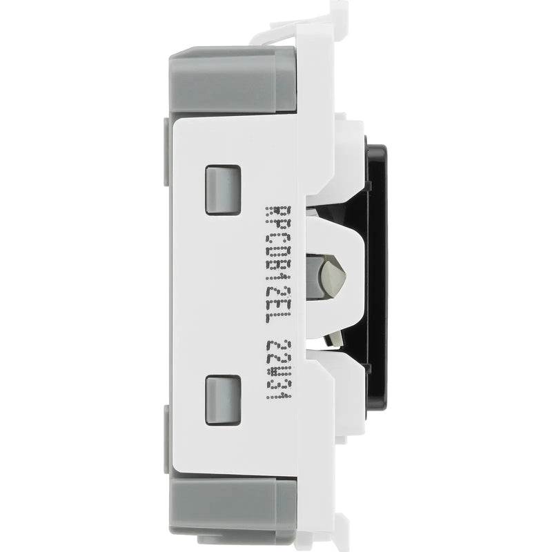 BG Electrical Grid - 2 way, single pole, printed EMG LTG TEST (EVOLVE BLACK)