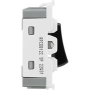 BG Electrical Grid - 2 way, single pole, centre off (EVOLVE BLACK)