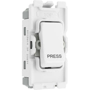 BG Electrical Grid - 1 way, retractive, printed PRESS (EVOLVE WHITE)