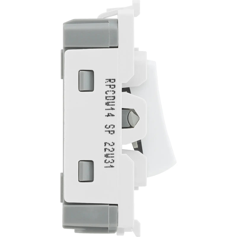 BG Electrical Grid - 1 way, retractive, printed PRESS (EVOLVE WHITE)