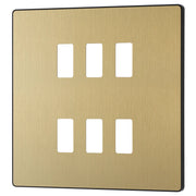 BG Electrical Grid - 6 module, square