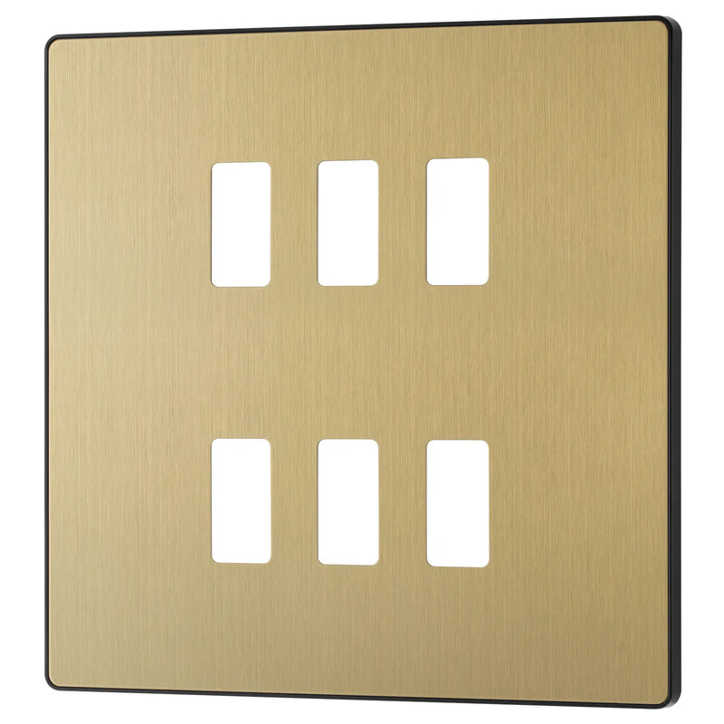 BG Electrical Grid - 6 module, square