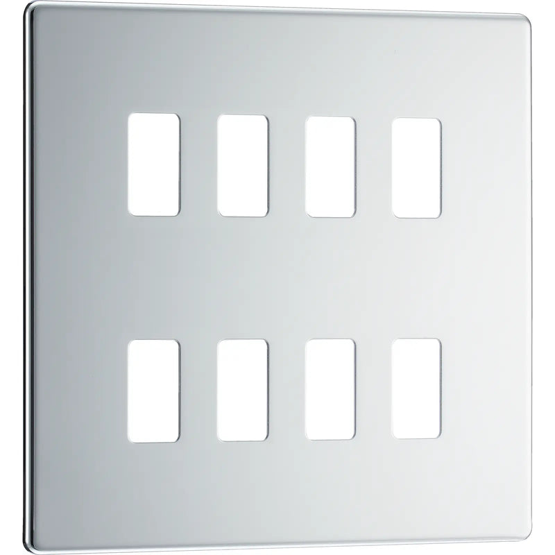 BG Electrical Grid - 8 module, square