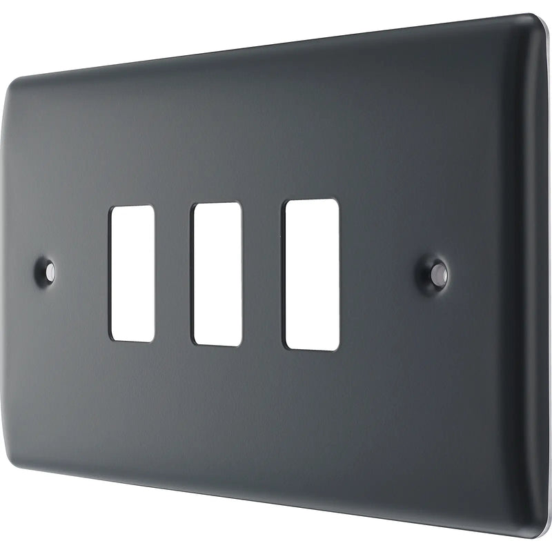 BG Electrical Grid - 3 module, rectangular