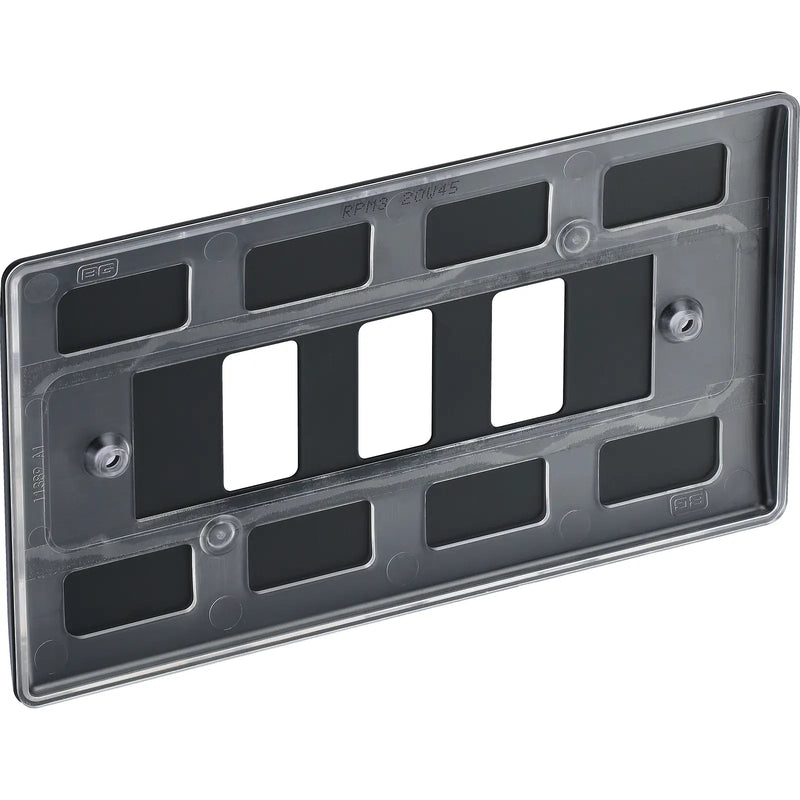 BG Electrical Grid - 3 module, rectangular