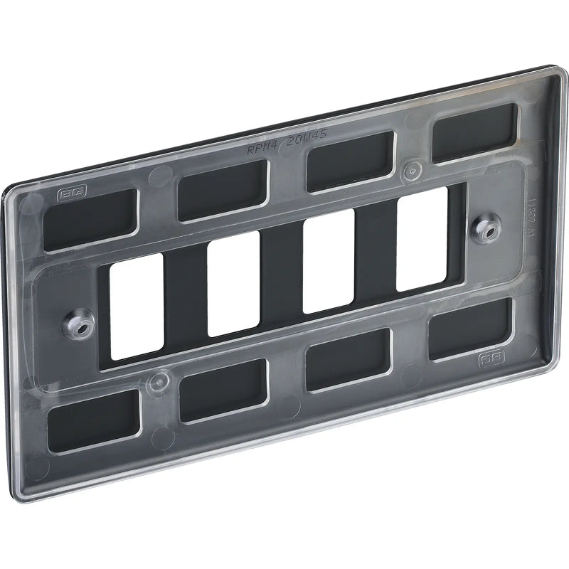 BG Electrical Grid - 4 module, rectangular