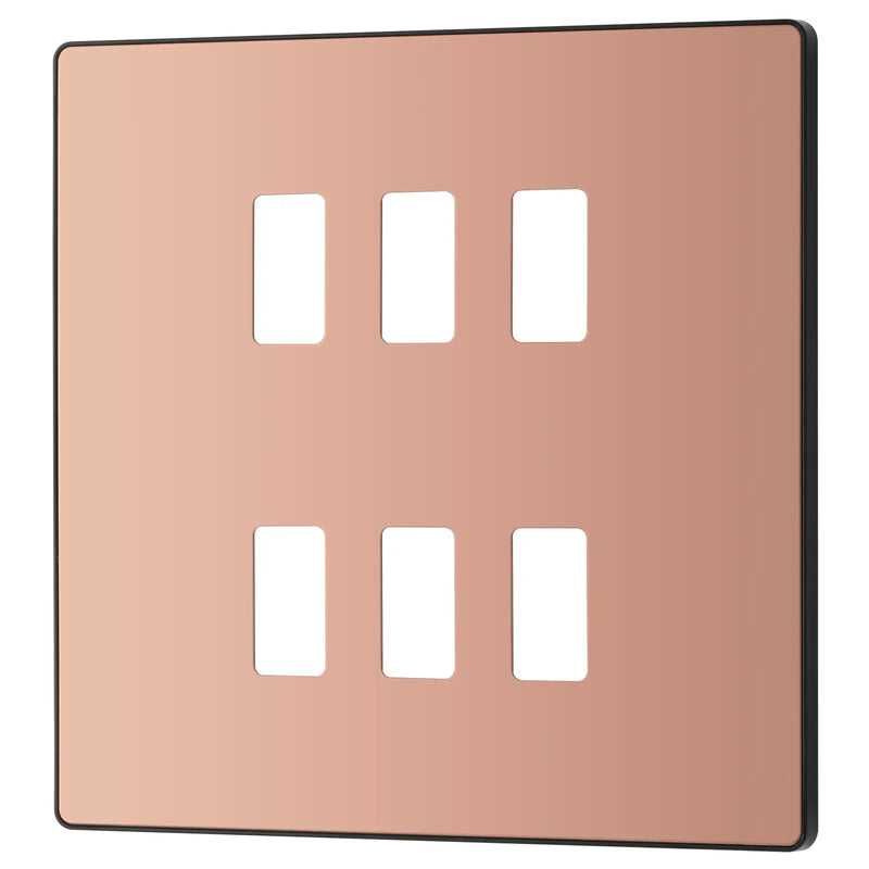 BG Electrical Grid - 6 module, square