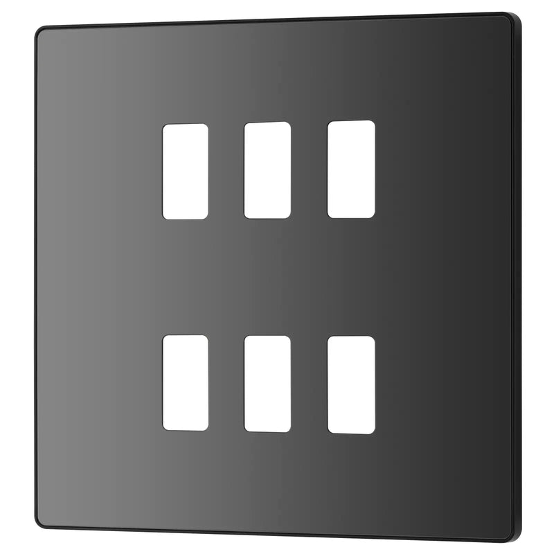 BG Electrical Grid - 6 module, square