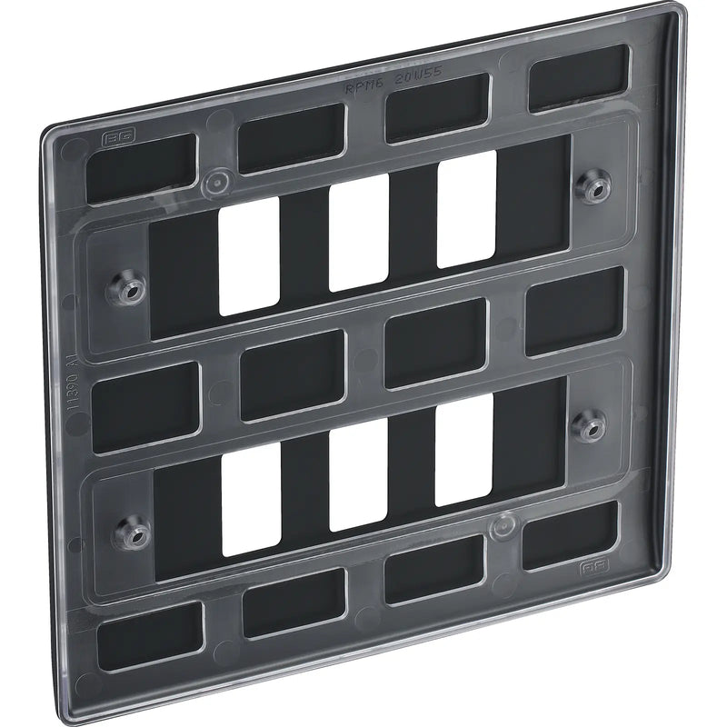 BG Electrical Grid - 6 module, square