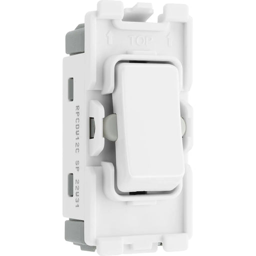 BG Electrical Grid - 2 way, single pole, centre off (EVOLVE WHITE)