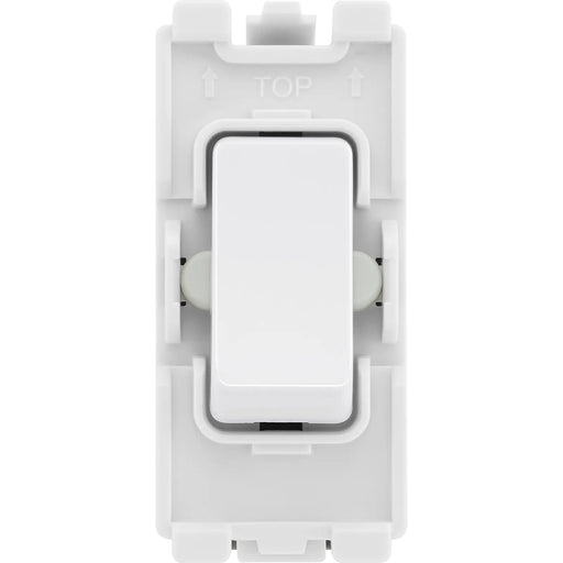 BG Electrical Grid - 2 way, single pole, centre off (EVOLVE WHITE)