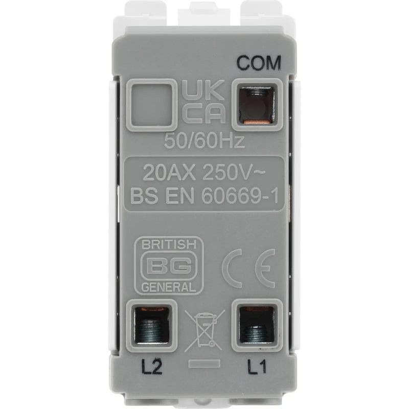 BG Electrical Grid - 2 way, single pole (EVOLVE WHITE)