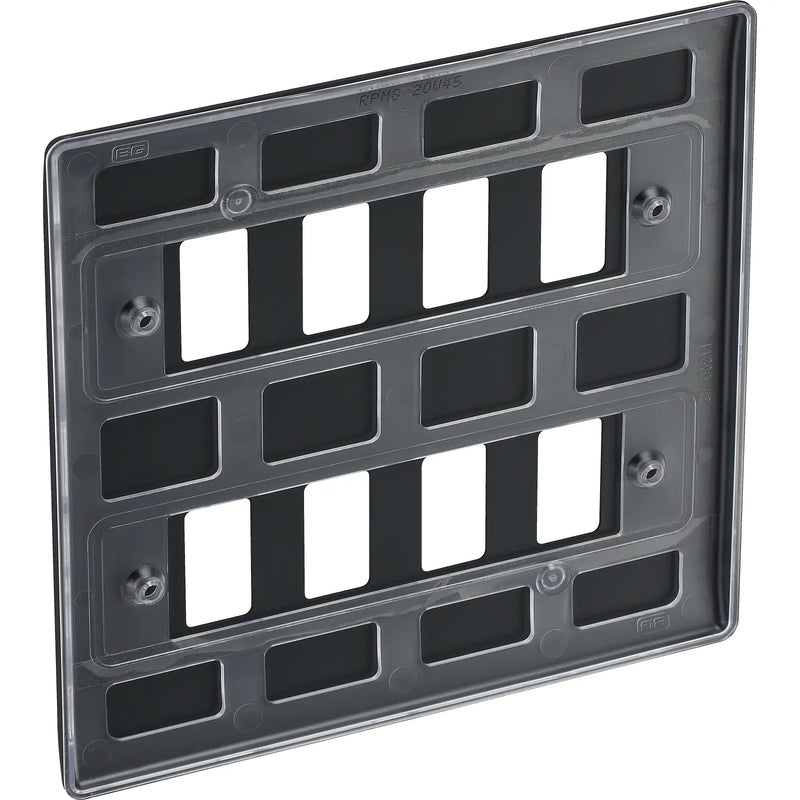 BG Electrical Grid - 8 module, square