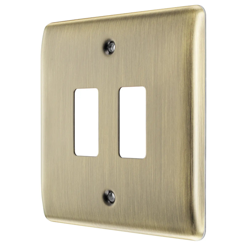 BG Electrical Grid - 2 module, square