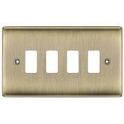 BG Electrical Grid - 4 module, rectangular