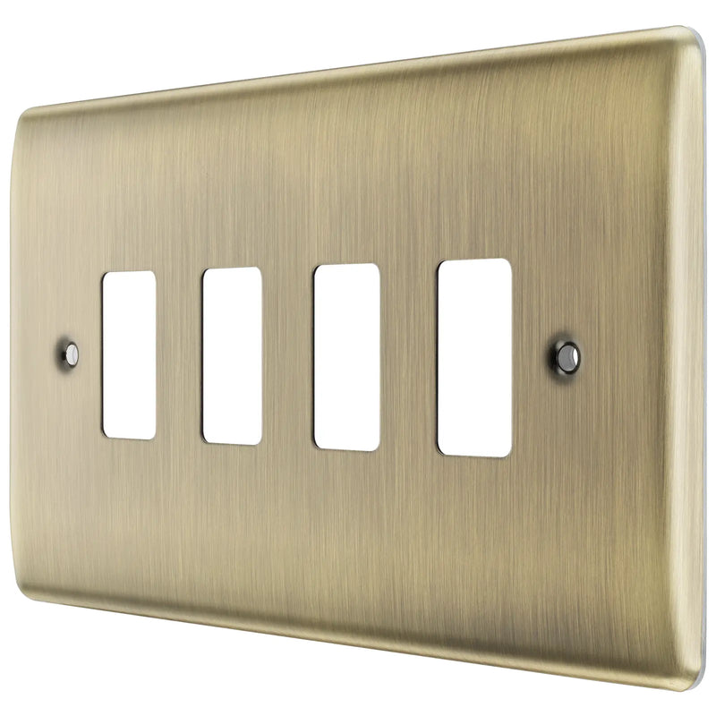 BG Electrical Grid - 4 module, rectangular