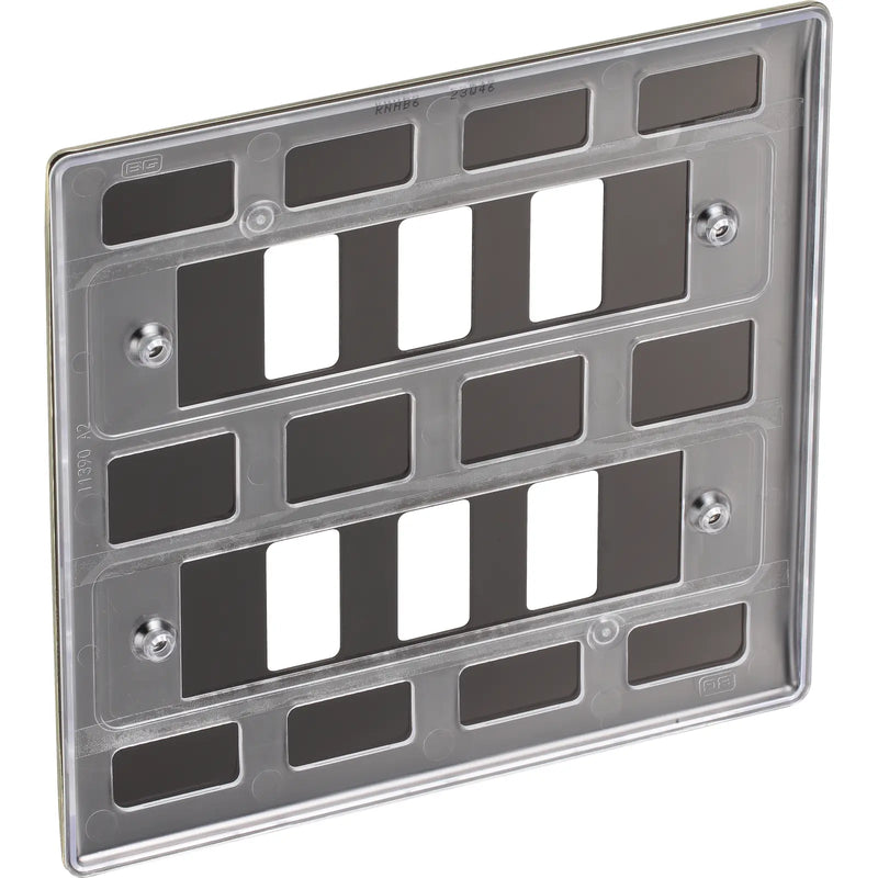 BG Electrical Grid - 6 module, square