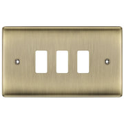 BG Electrical Grid - 3 module, rectangular