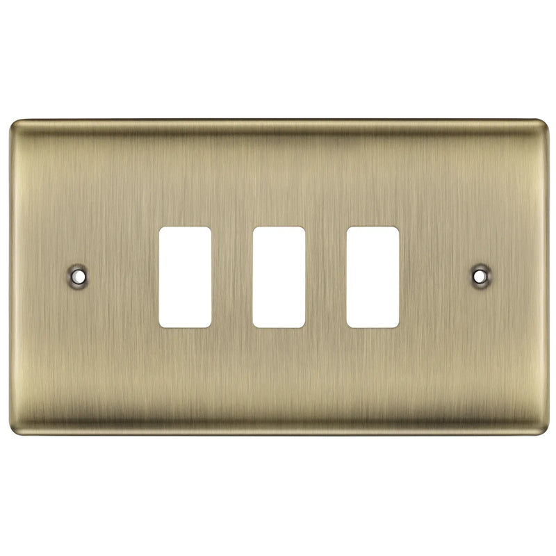 BG Electrical Grid - 3 module, rectangular