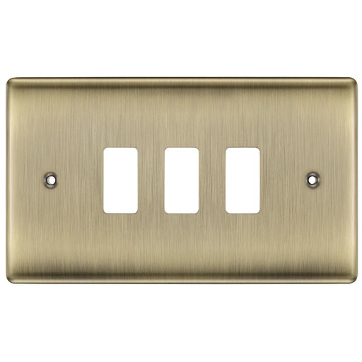 BG Electrical Grid - 3 module, rectangular