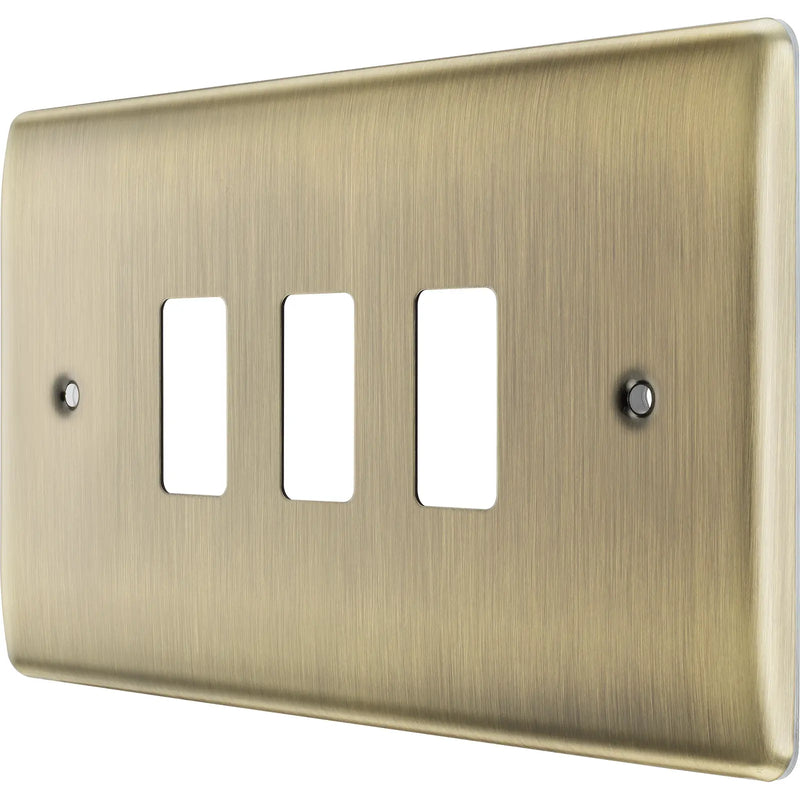 BG Electrical Grid - 3 module, rectangular
