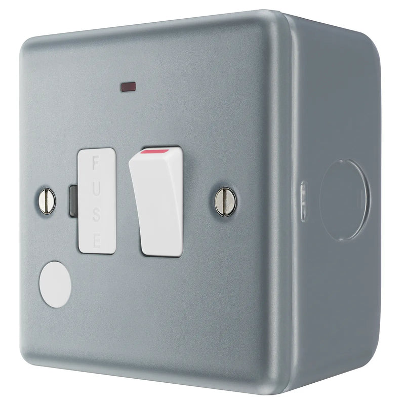BG Electrical Metal Clad - Switched and fused with indicator and optional flex outlet