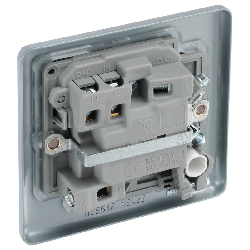 BG Electrical Metal Clad - Switched and fused with indicator and optional flex outlet