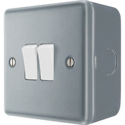 BG Electrical Metal Clad - Double, 2 way switch