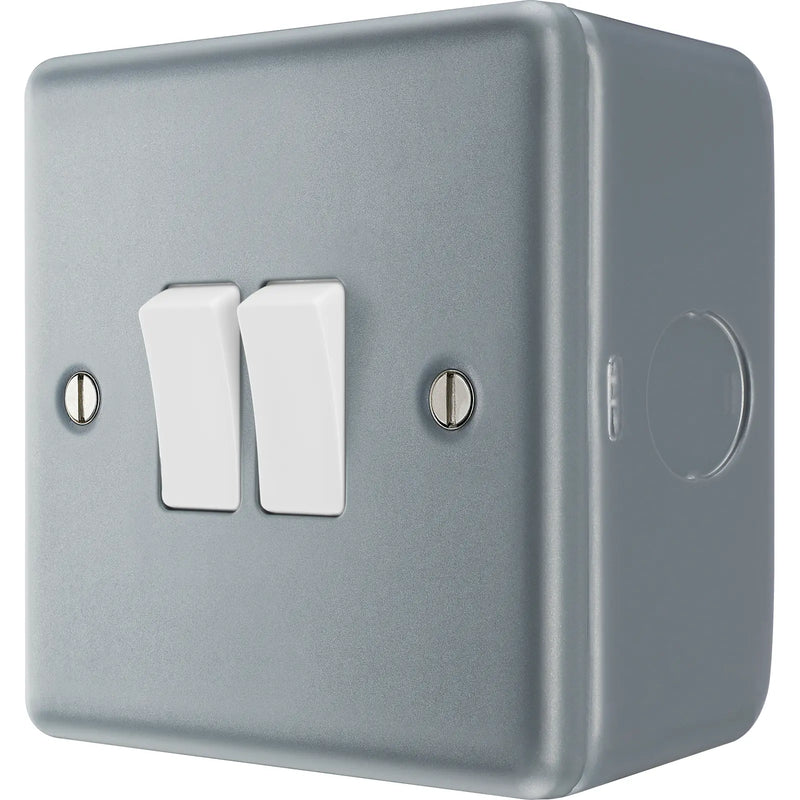 BG Electrical Metal Clad - Double, 2 way switch