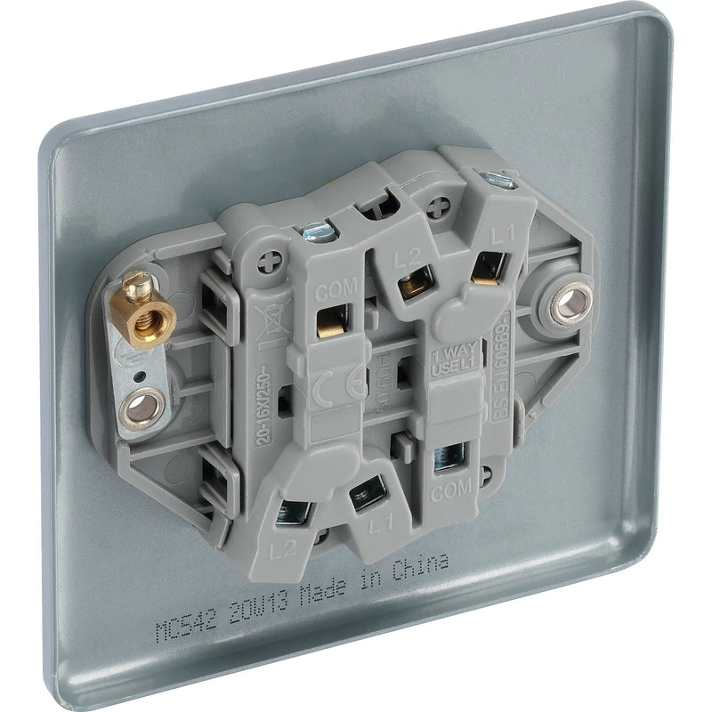 BG Electrical Metal Clad - Double, 2 way switch
