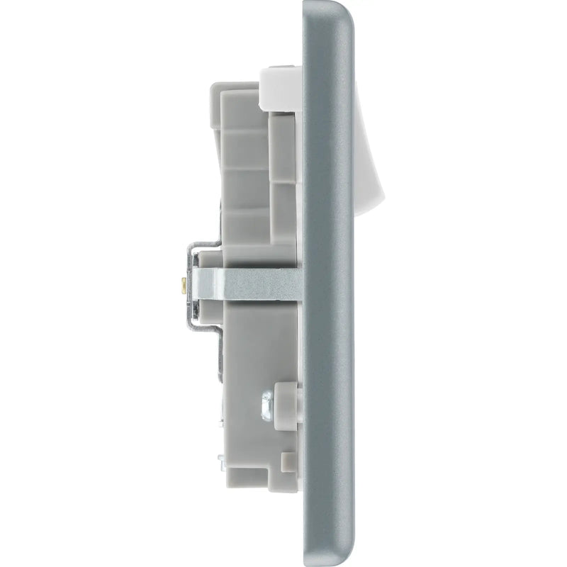 BG Electrical Metal Clad - Double switched single pole, with USB A + C (22W)