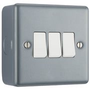 BG Electrical Metal Clad - Triple, 2 way switch