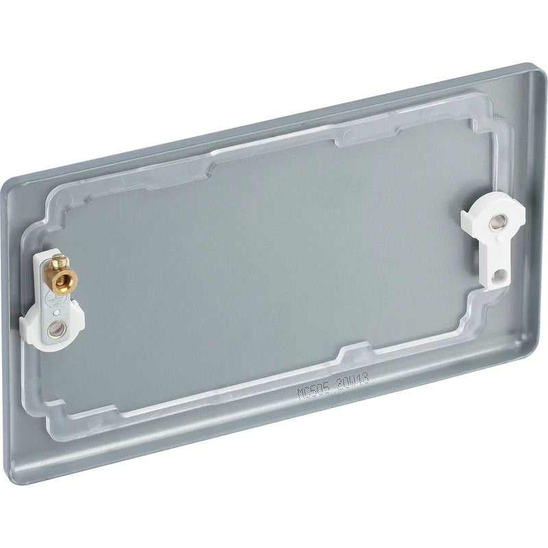 BG Electrical Metal Clad - Double, blank plate
