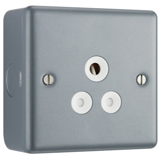 BG Electrical Metal Clad - 5A, single, unswitched, round pin