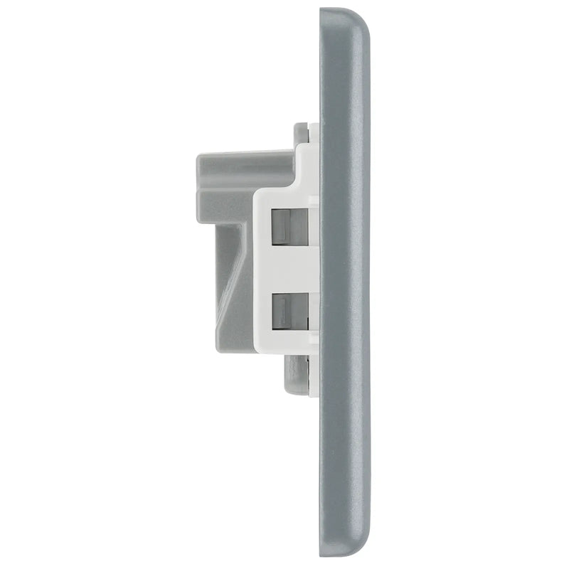 BG Electrical Metal Clad - 5A, single, unswitched, round pin