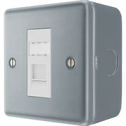 BG Electrical Metal Clad - Single, RJ45 telephone socket