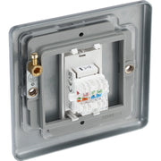 BG Electrical Metal Clad - Single, RJ45 telephone socket