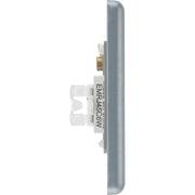 BG Electrical Metal Clad - Single, RJ45 telephone socket