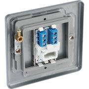 BG Electrical Metal Clad - Single, telephone socket, secondary