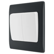 BG Electrical Part M - Double, 2 way switch, wide rocker