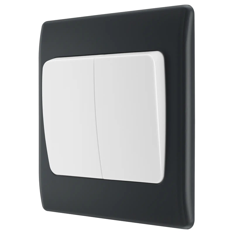 BG Electrical Part M - Double, 2 way switch, wide rocker