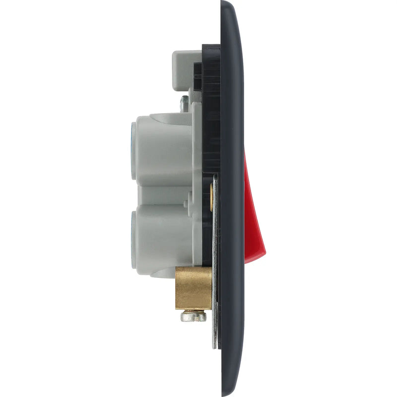 BG Electrical Part M - 45A, double pole, single plate, with indicator