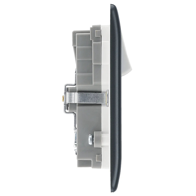 BG Electrical Part M - Double switched, single pole, with 2 x USB A