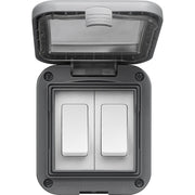 BG Electrical Weatherproof IP55 - Double, 2 way switch, IP55