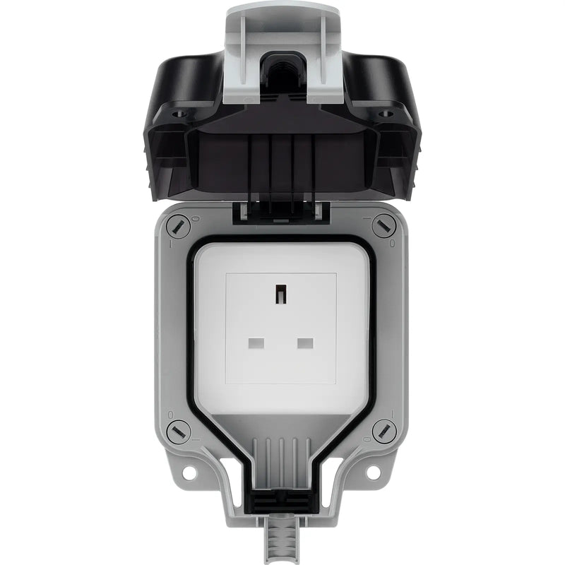 BG Electrical Weatherproof Storm - Single unswitched, IP66