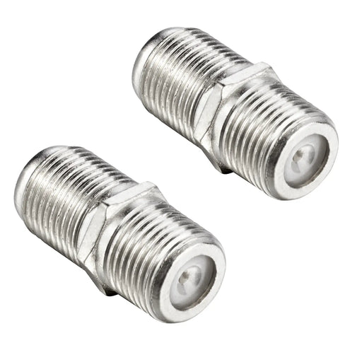 Ross Cable Accessories - Satellite F-Sat cable couplers (2 pack, nickel)