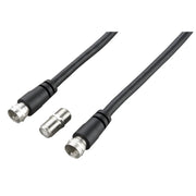 Ross Cable Accessories - Satellite F-Sat cable with coupler (1.5m, black)