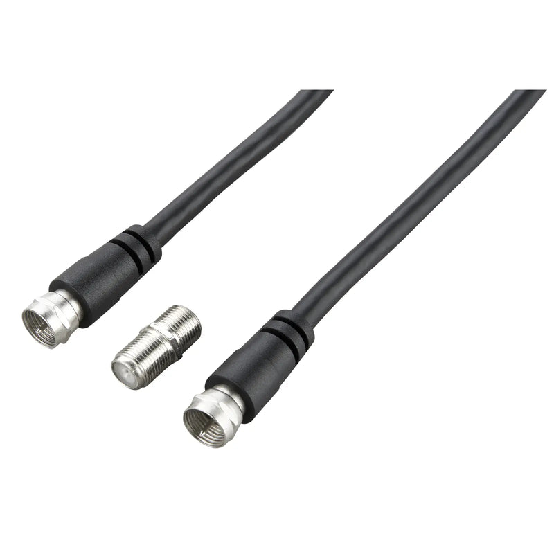 Ross Cable Accessories - Satellite F-Sat cable with coupler (1.5m, black)
